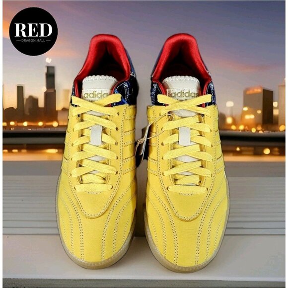 Adidas Wales Bonner Originals MN Samba Gold Navy IH8407 - Men's Size 10 - Picture 6 of 16